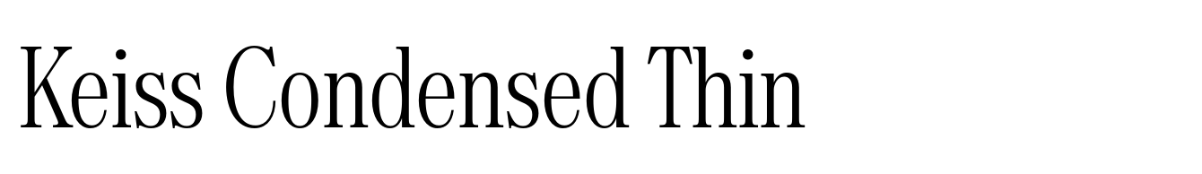 Keiss Condensed Thin